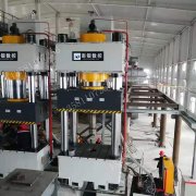 全自動(dòng)上料1000噸碳粉金粉成型液壓機(jī) 1000t圓形碳棒四柱液壓機(jī)