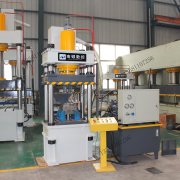 滕州南鍛100噸全自動粉末魚餌壓塊成型四柱液壓機100t單色魚餌成型油壓機