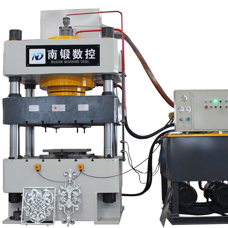 500T壓花三梁四柱油壓機，淺拉伸成型油壓機